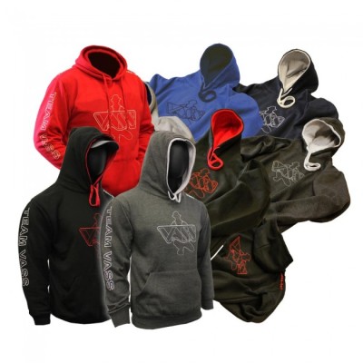 New 'Team Vass' edition two colour hoody - Black/Red