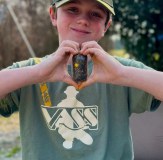 Vass Kids Tee Shirt with Yellow Strap Fishing