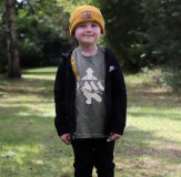 Vass honeycombe beanie hat and kids fishing tee shirt