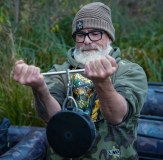 Vass Fleece Lined Ribbed Beanie Rubber Badge Fishing Hat