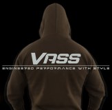 5.VassEngineered performance with style logo Khaki Hoody copy