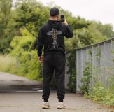 Vass Carp Rising Hoodie Black Fishingwear Streetwear Casual Outdoorwear
