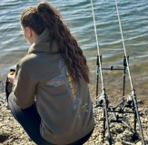 Vass Carp Rising Hoodie Fishing Outdoors Khaki Colour adjust