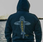 Vass Carp Rising Hoodie Black Fishing Angling Outdoors