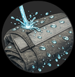 Waterproof up to 50,000mm on Hydrostatic Head