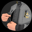 Vertical Zipped Pockets
