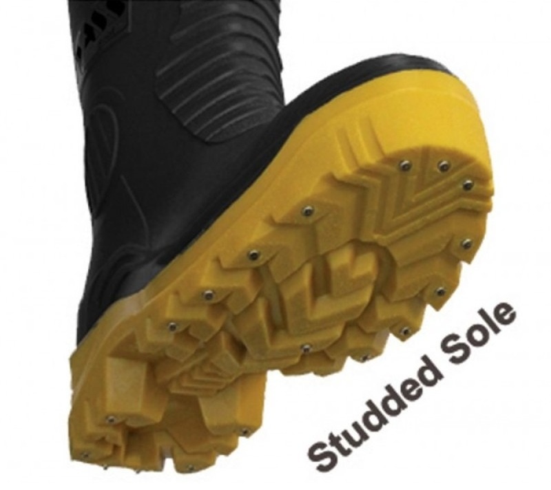 Studded wader boot sole