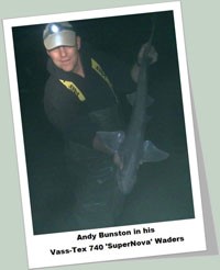 Andy Bunston Wearing Vass 740 Chest Waders