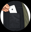 Internal Phone Pocket
