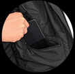Internal Zipped Phone Pocket