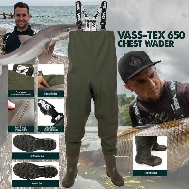Vass-Tex 650 Chest Wader - Wader by Vass Textiles Limited