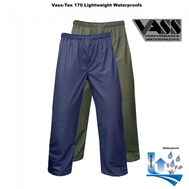 Vass-Tex 170 Performance Lightweight Trouser - Navy & Green