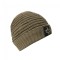 Vass ‘Fleece Lined’ Ribbed Beanie (Rubber Badge)