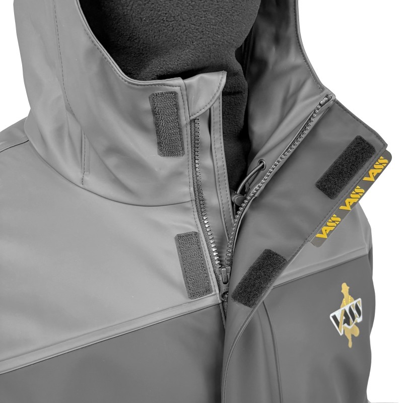 Veste imperméable doublée micro-polaire - noire - Highlander