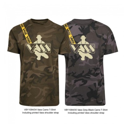 Vass Classic Printed Camouflage T-Shirt - Edition 2 - With Yellow Vass Strap