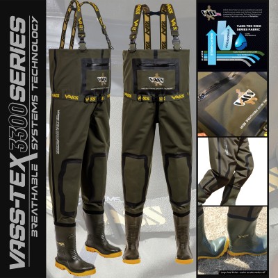 Vass-Tex 3300 Heavy Duty Breathable Chest Wader by Vass Textiles Limited