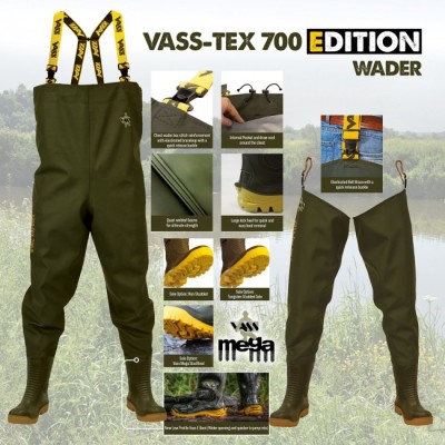 Vass-Tex 305 Tough Breathable Chest Wader with Neoprene