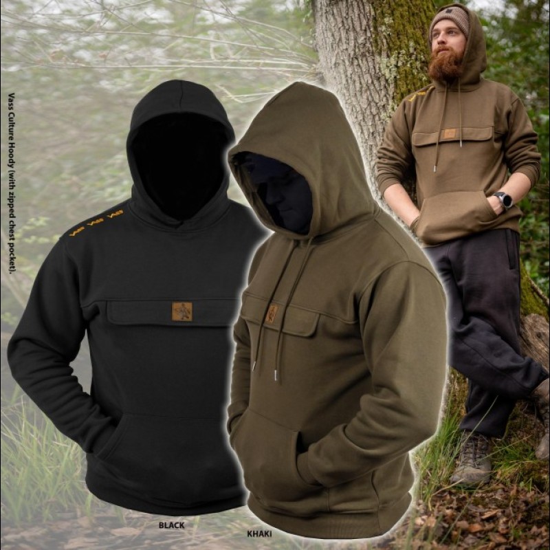 Vass culture fishing hoody with chest pocket