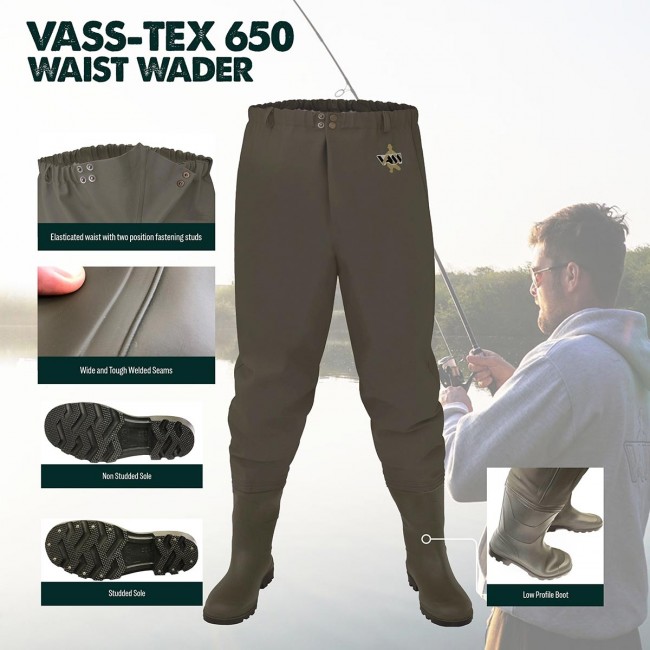 Vass-Tex 650 Waist Wader by Vass Textiles Limited